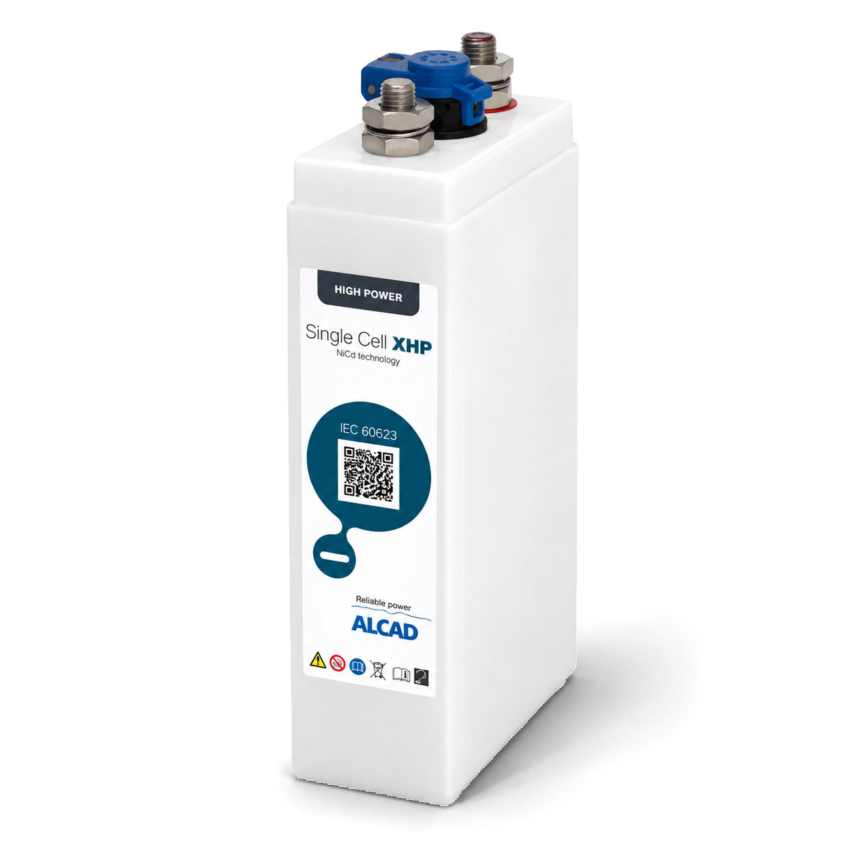 ALCAD XHP Serisi Yüksek Güçlü Ni-Cd Aküler
1,2 V DC | 11–320 Ah (C5) | High Power | Endüstriyel Ni-Cd Aküler ürün görseli