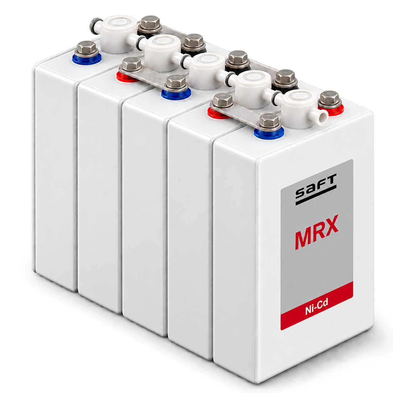 SAFT MRX Serisi Ni-Cd Raylı Sistem Aküleri
70–520 Ah | 1,2 V DC / Hücre | Sintered/PBE | Kompakt Blok Akü ürün görseli