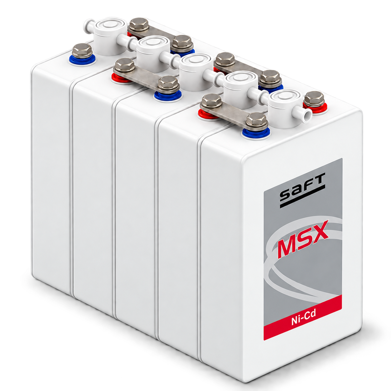 SAFT MSX Serisi Yüksek Güçlü Ni-Cd Raylı Sistem Aküleri
70–260 Ah | 1,2 V DC / Hücre | Sintered/PBE | High Power ürün görseli