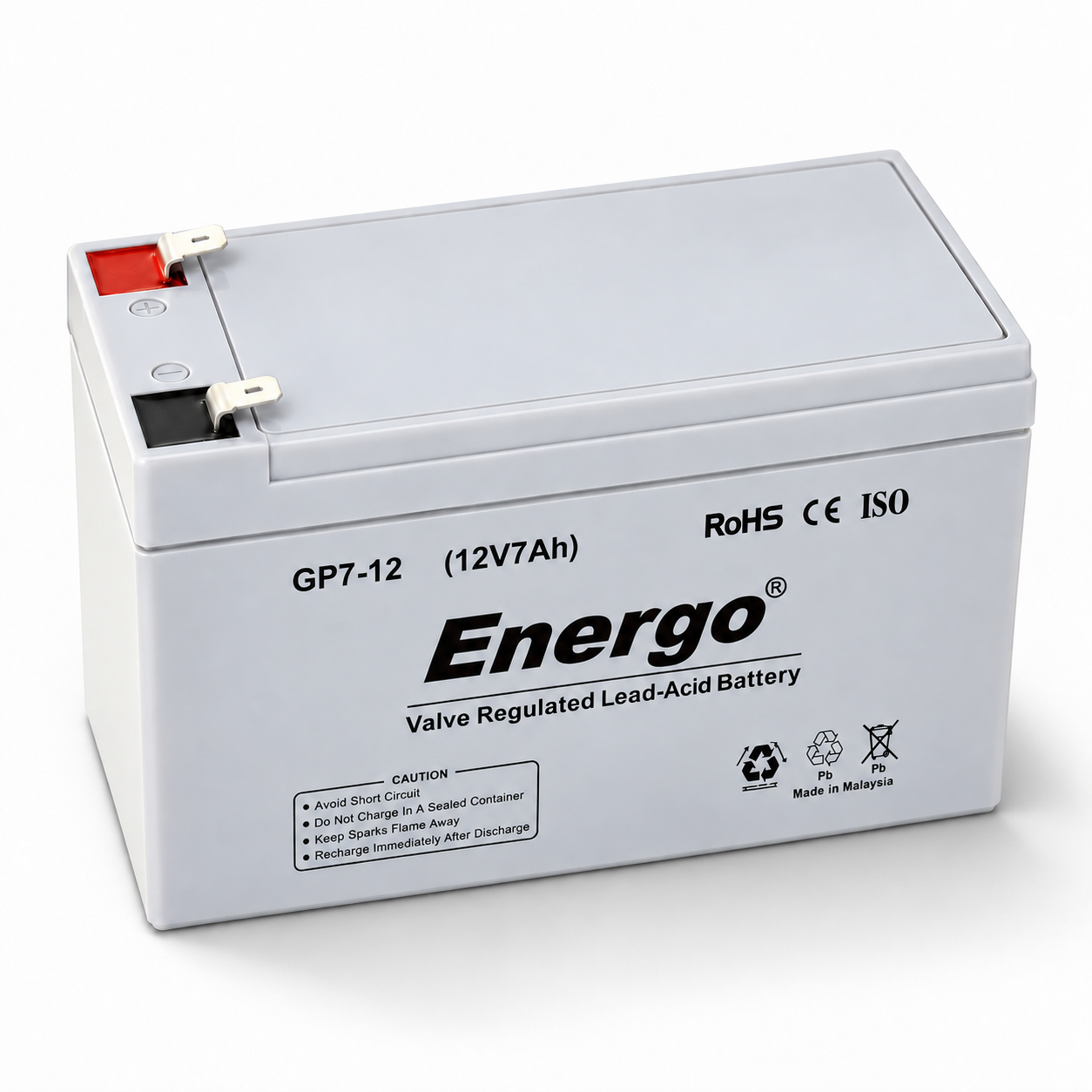 Energo GP7-12 
12V 7Ah 
Bakımsız VRLA Akü